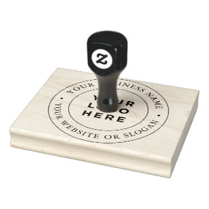 Business Logo Custom Large Rubber Stamp