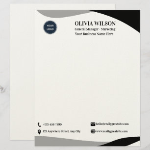 Business Logo Custom Letterhead