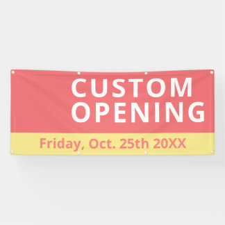 Business Logo Custom Opening Outdoor Banner Sign
