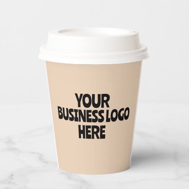 BUSINESS LOGO CUSTOM PAPER CUPS (Front)