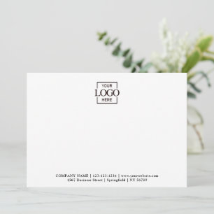 Business Logo Custom Personalised Modern Flat Card