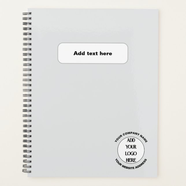 Business Logo Custom  Planner (Front)