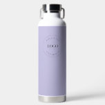 Business logo Custom QR code website purple Water Bottle<br><div class="desc">Make a bold statement for your business with the Business Logo Custom QR Code Website purple Water Bottle. This professional water bottle not only showcases your business logo but also offers a unique and effective way to increase web traffic and customer engagement. With the custom QR code generator on the...</div>