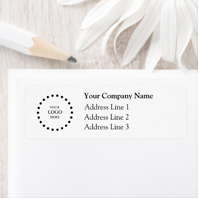 Business Logo Custom Return Address Label (Insitu)