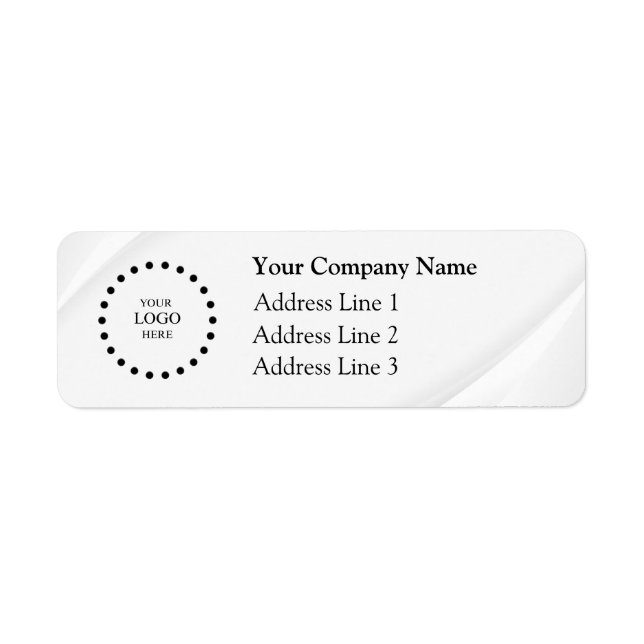 Business Logo Custom Return Address Label (Front)