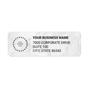 Business Logo Custom Return Address Label