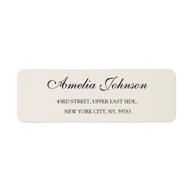 Business Logo Custom Return Address Label (Front)