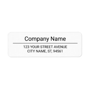 Business Logo Custom Return Address Label