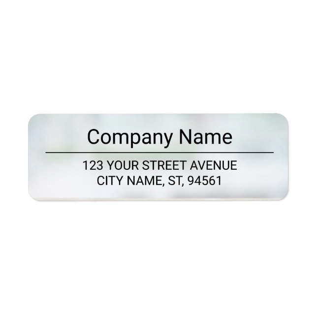 Business Logo Custom Return Address Label (Front)