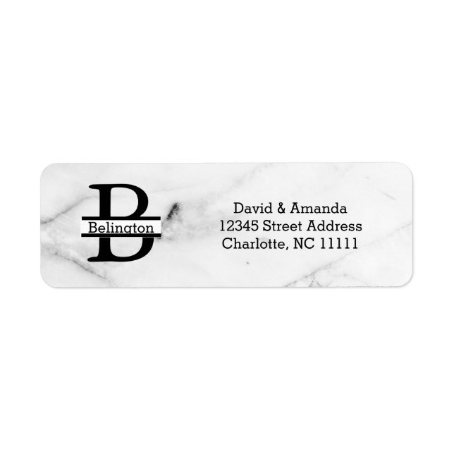 Business Logo Custom Return Address Label (Front)