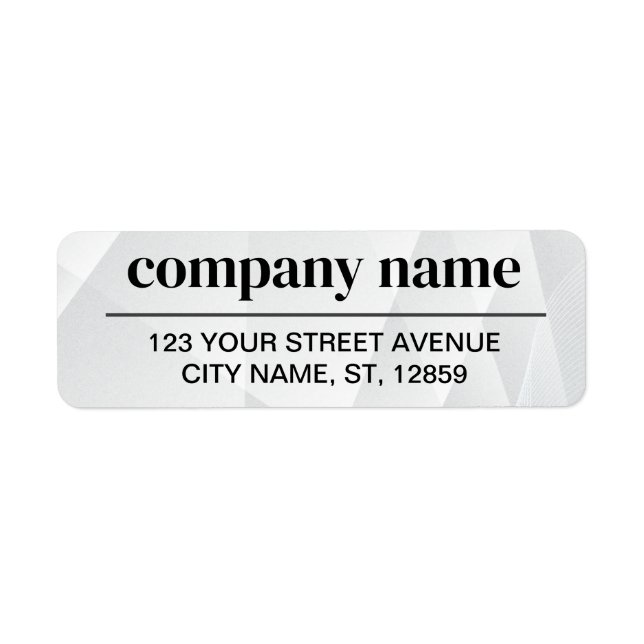Business Logo Custom Return Address Label (Front)