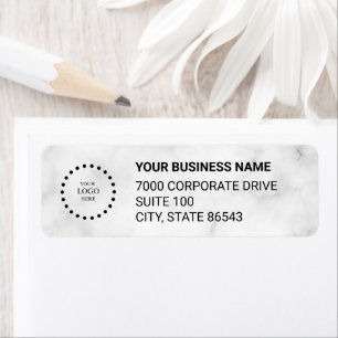 Business Logo Custom Return Address Label