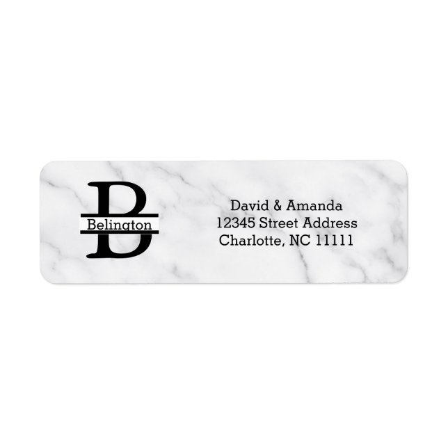 Business Logo Custom Return Address Label (Front)