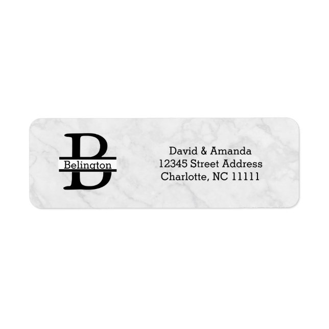 Business Logo Custom Return Address Label (Front)