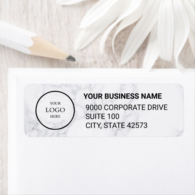 Business Logo Custom Return Address Label (Insitu)