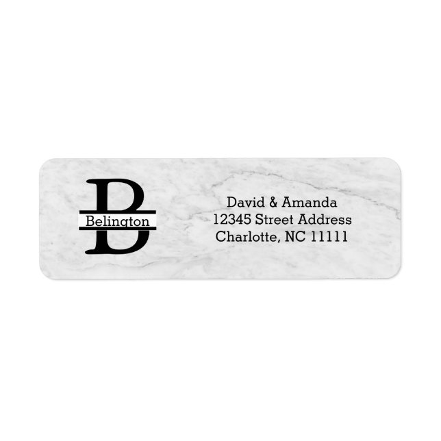 Business Logo Custom Return Address Label (Front)