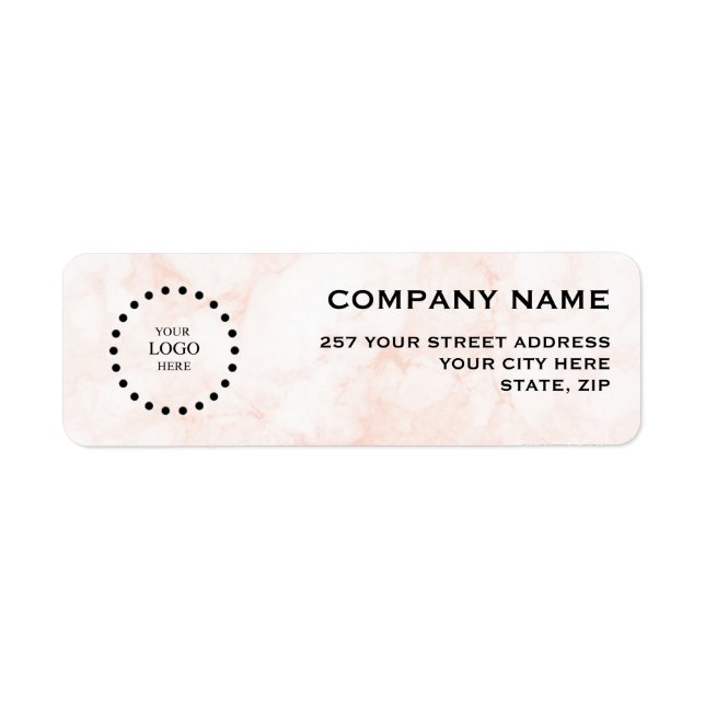 Business Logo Custom Return Address Label (Front)
