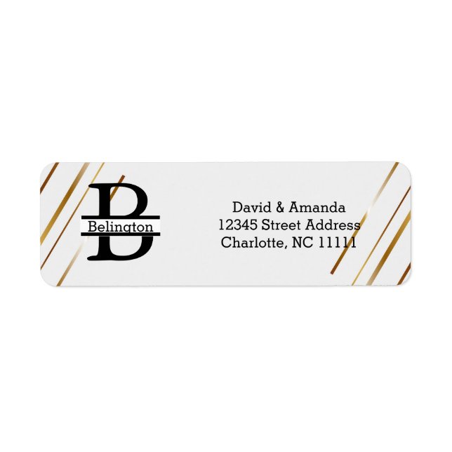 Business Logo Custom Return Address Label (Front)