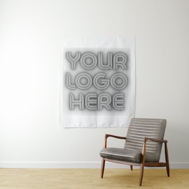 Business Logo Custom Tapestry (In Situ)