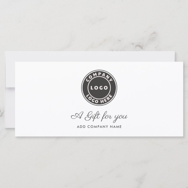 Business Logo Customers Loyalty Gift Certificate (Front)