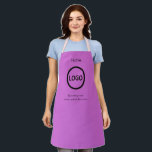Business Logo Deep Mauve Employee Staff Name Apr Apron<br><div class="desc">Business Logo Deep Mauve Employee Staff Name
A simple Deep Mauve custom business template in a modern minimalist style which can be easily updated with your company logo and text. 
business, logo, blush, Deep Mauve, employee, staff, name, server, company logo, Deep Mauve logo</div>