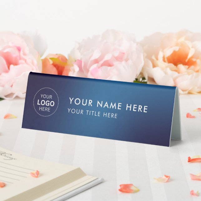 business logo desk name plate,executive desk name  (In SItu (Wedding))