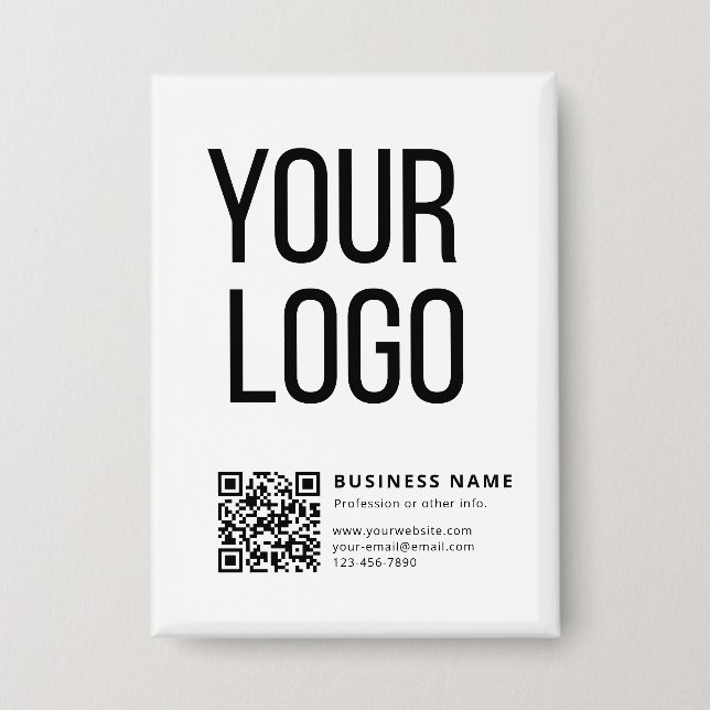 Business Logo & Editable Qr Code (Front)