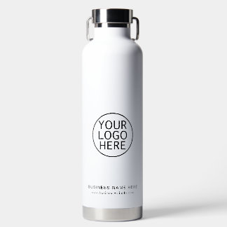 Business Logo Elegant Minimalist Custom Water Bottle