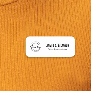 Business logo Employee Custom  Name Tag