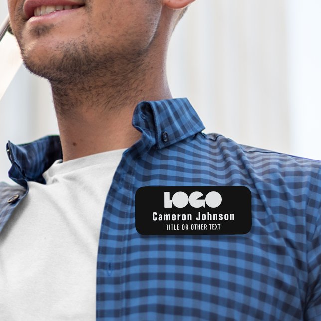 Business logo Employee Magnetic badge Name tag (Creator Uploaded)