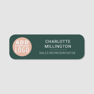 Business Logo Employee Magnetic Custom Name Tag
