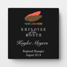 Business logo employee of the month award