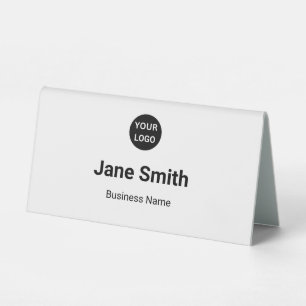 Business Logo Employee's Name Professional White