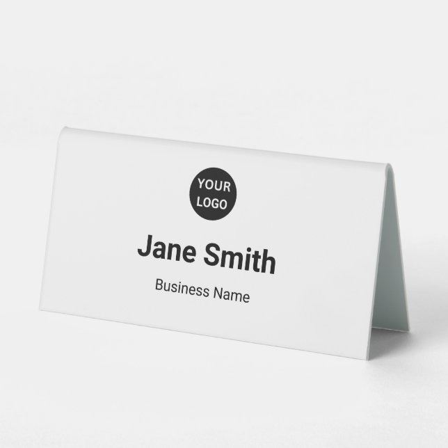 Business Logo Employee's Name Professional White (Front)