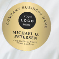 Business logo faux gold company employee
