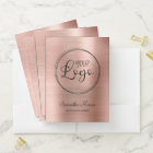 Business Logo Faux Rose Gold Foil