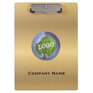 Business Logo Gold Clipboard