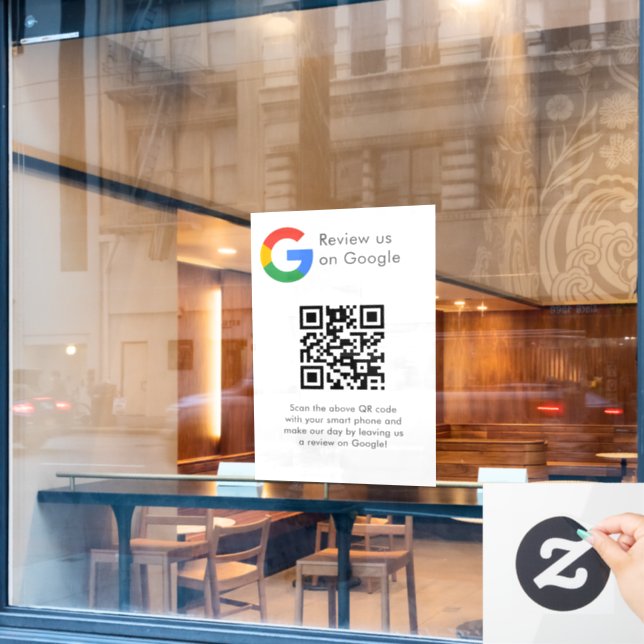 Business Logo Google Reviews website scan  (Cafe Window)