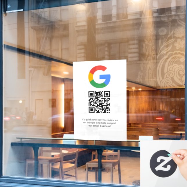 Business Logo Google Reviews website scan  (Cafe Window)