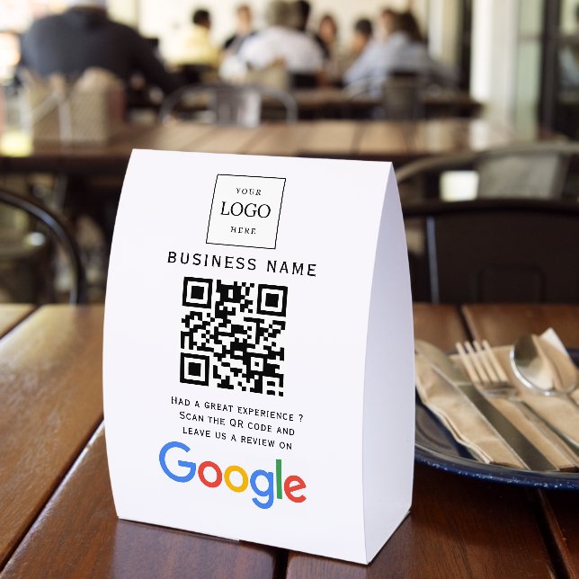 Business Logo Google Reviews website scan Print  (Insitu(Restaurant))