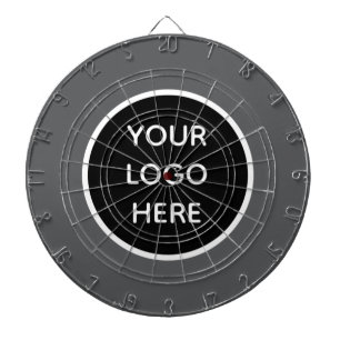 Business Logo Grey Company Promotional Modern Dartboard