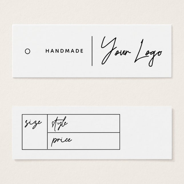 Business Logo Hang Tag (Front & Back)