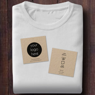Business Logo Hang Tag Clothing Swing Care Details