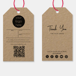 Business Logo Hang Tag Price Clothing Swing Tags
