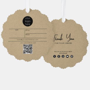 Business Logo Hang Tag Price Clothing Swing Tags Tree Decoration Card