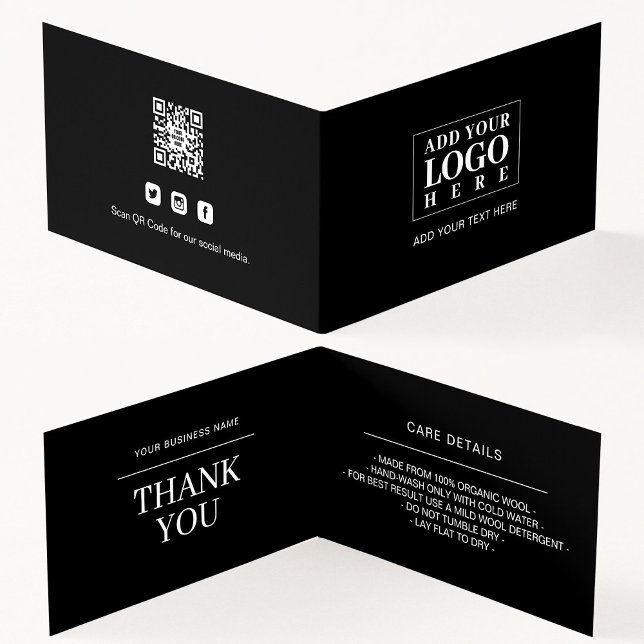 Business Logo Hang Tag Swing Care Details Folded (Creator Uploaded)