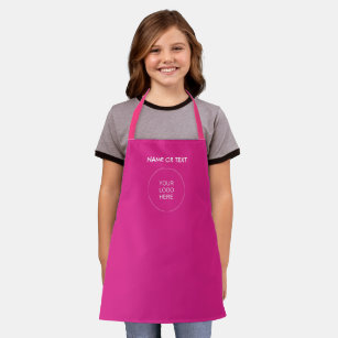 Business Logo Here Add Text Or Name Pink Template Apron