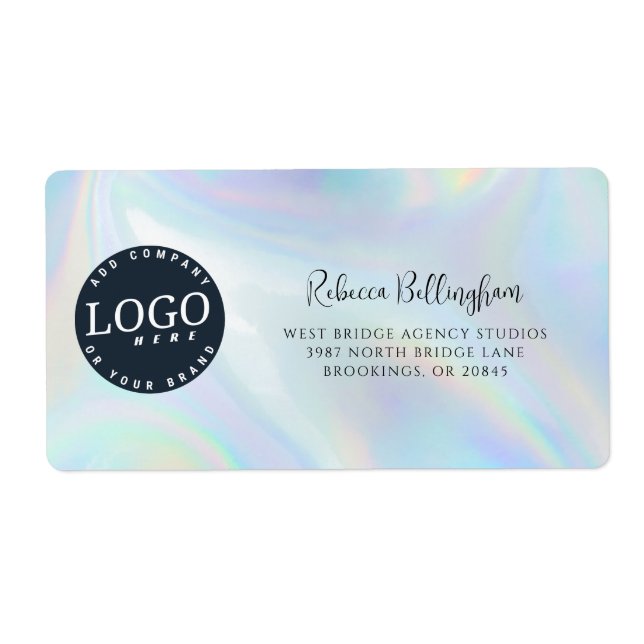 Business Logo Holographic Return Office Address (Front)