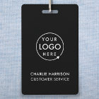 Business Logo ID | Modern Black Employee Staff