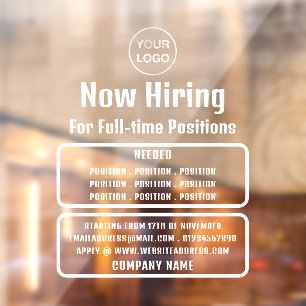 Business Logo, Job Vacancy Recruitment Advertising